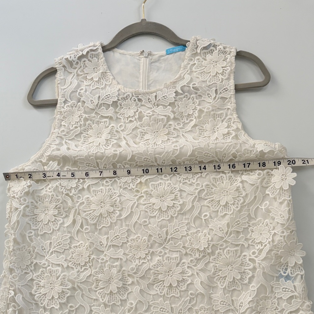 J. McLaughlin White Floral Lace Blouse - Picture 6 of 10